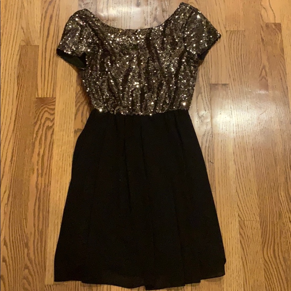 Sequin black party dress